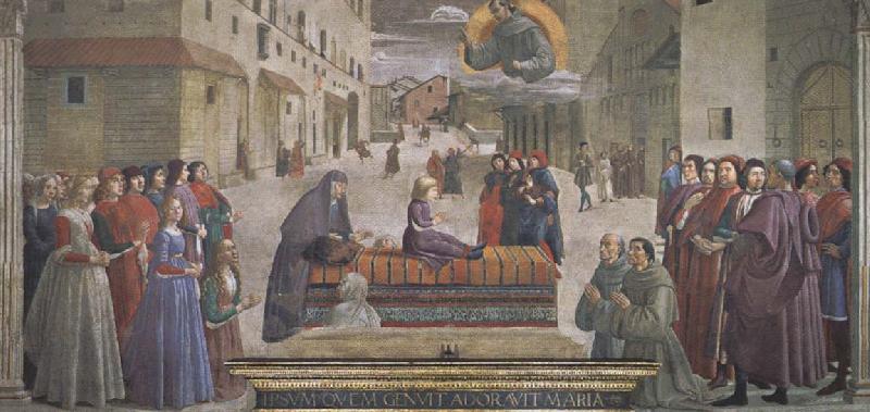 Domenico Ghirlandaio Saint Francis Restoring a Child to Life Sweden oil painting art